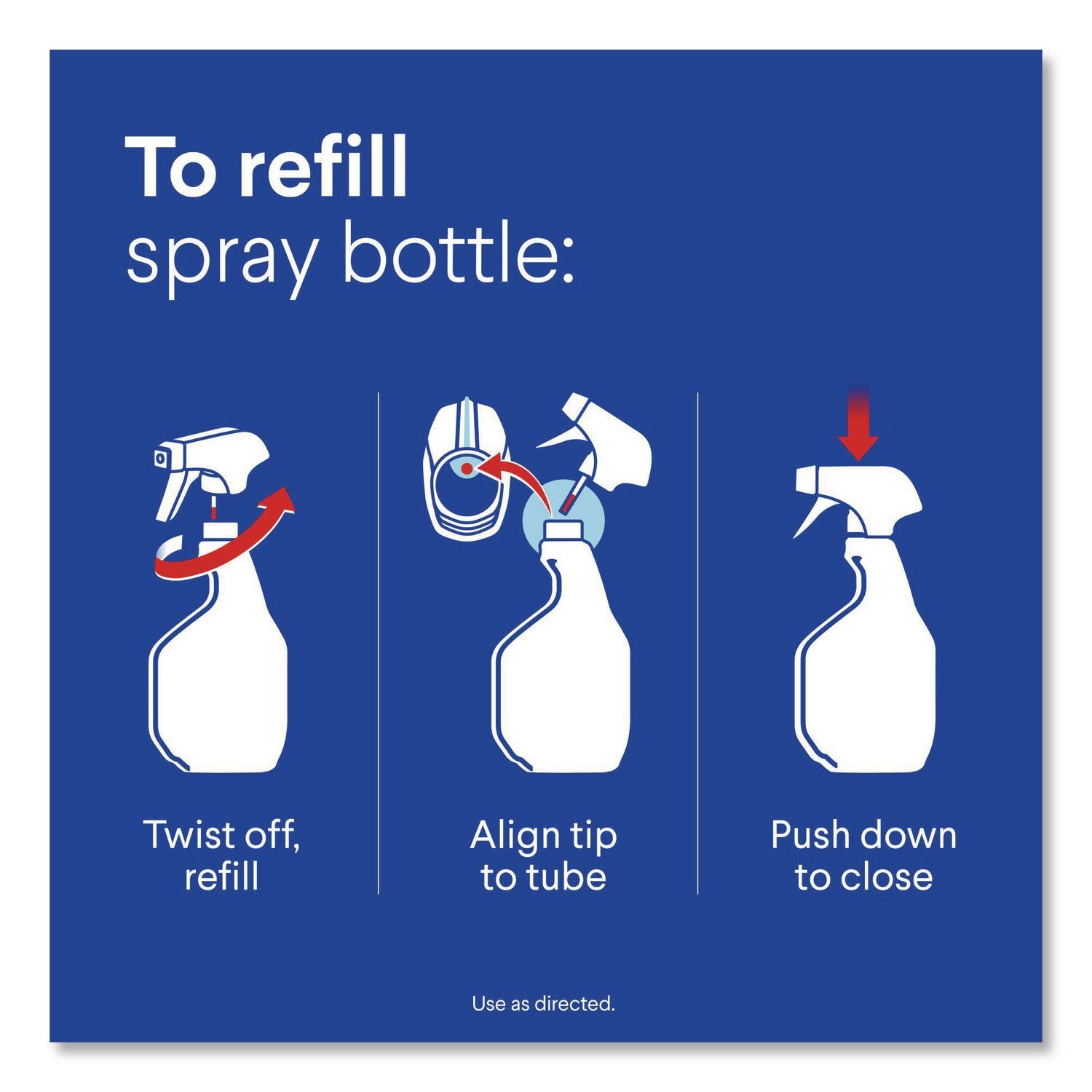 Bleach Foamer Bathroom Spray, Original, 30 oz Spray Bottle, 9/Carton