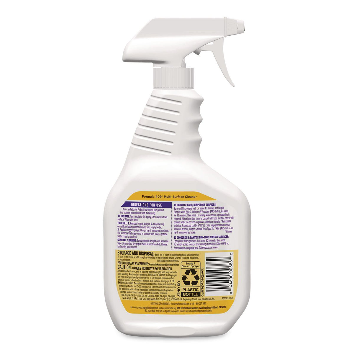 Multi-Surface Cleaner, Lemon, 32 oz Spray Bottle, 9/Carton