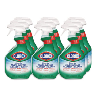 Clean-Up Cleaner + Bleach, Original, 32 oz Spray Bottle, 9/Carton