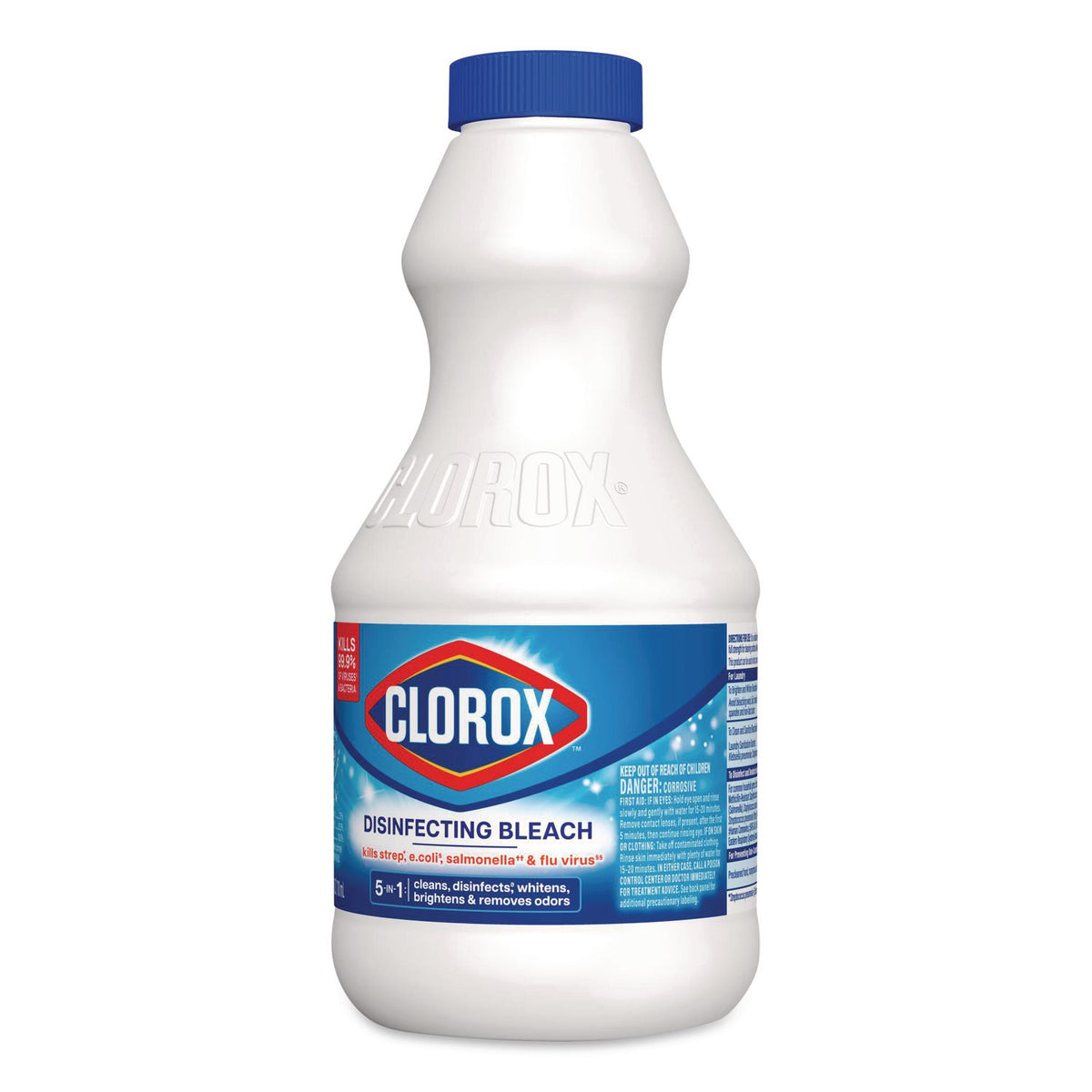 Regular Bleach with CloroMax Technology, 24 oz Bottle, 12/Carton