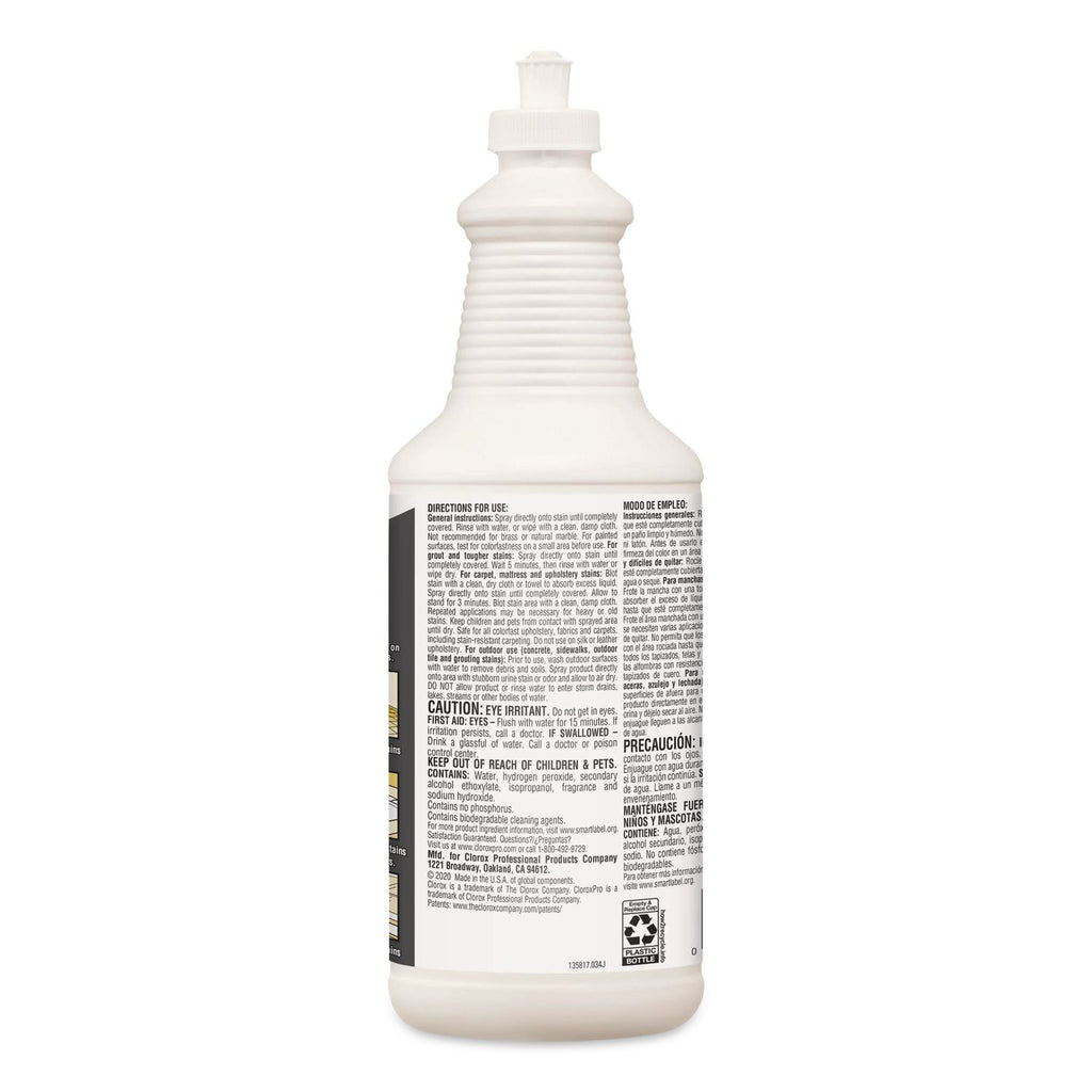 Urine Remover for Stains and Odors, 32 oz Pull top Bottle, 6/Carton