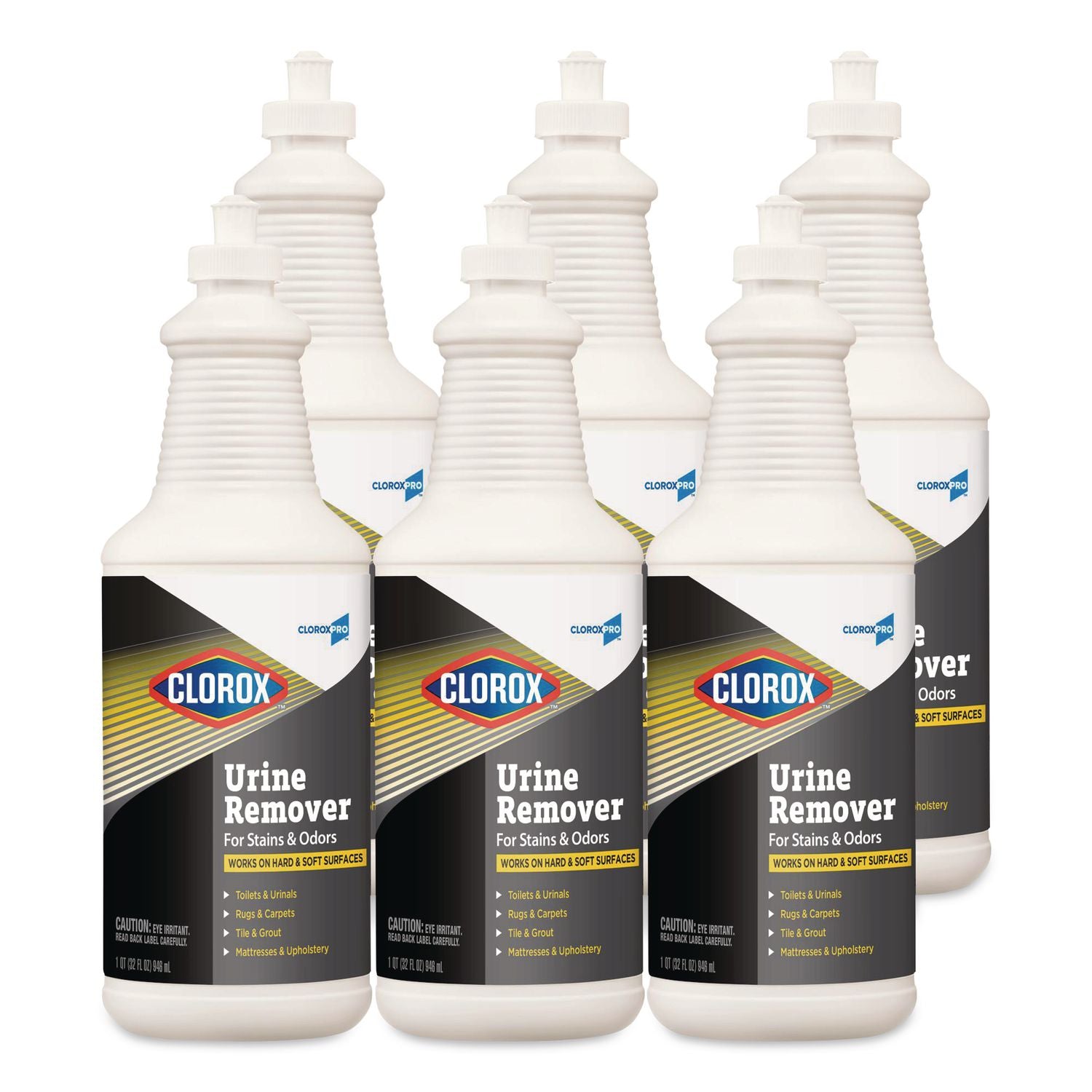 Urine Remover for Stains and Odors, 32 oz Pull top Bottle, 6/Carton