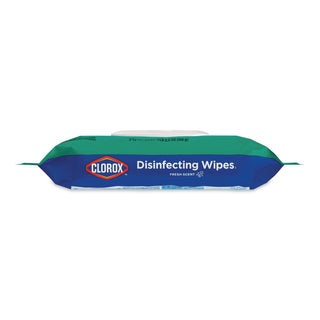 Disinfecting Wipes, Easy Pull Pack, 1-Ply, 8 x 7, Fresh Scent, White, 75 Towels/Box, 6 Boxes/Carton