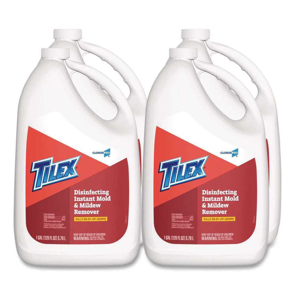 Disinfects Instant Mildew Remover, 128 oz Refill Bottle, 4/Carton