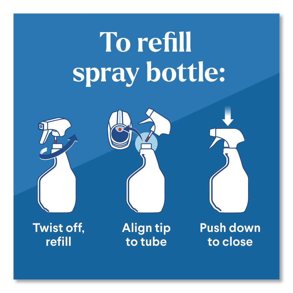 Clorox Pro EcoClean Disinfecting Cleaner, Unscented, 128 oz Refill Bottle, 4/Carton