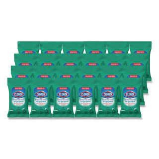 Clorox On The Go Bleach-Free Disinfecting Wipes - Ready-To-Use Wipe - Fresh Scent - 9 / Pack - 1 Each - White