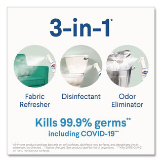 Clorox Disinfecting, Sanitizing, and Antibacterial Mist - 16 fl oz (0.5 quart) - Eucalyptus Peppermint Scent - 1 Each - Non-aerosol, Bleach-free - White