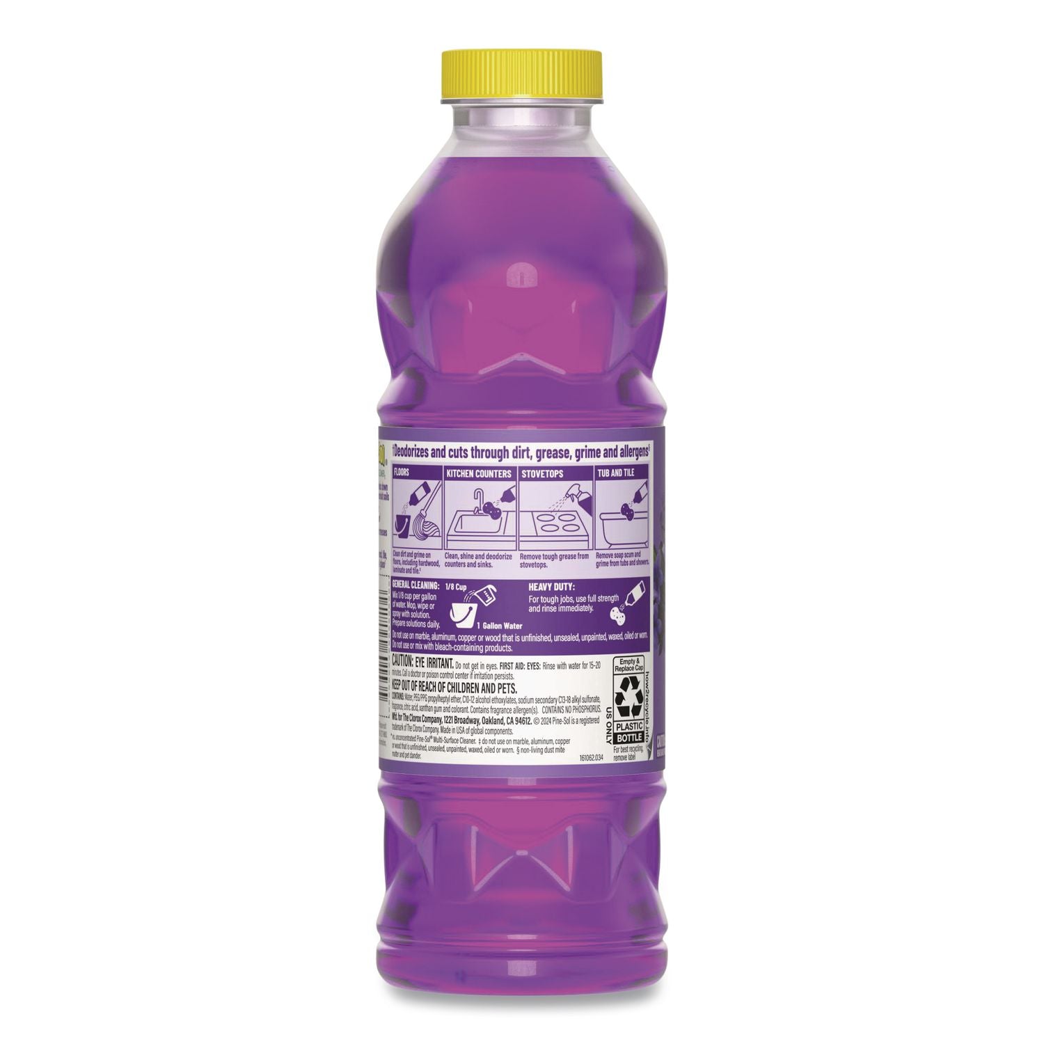 Multi-Surface Cleaner Concentrated, Lavender Clean, 24 oz Bottle, 12/Carton