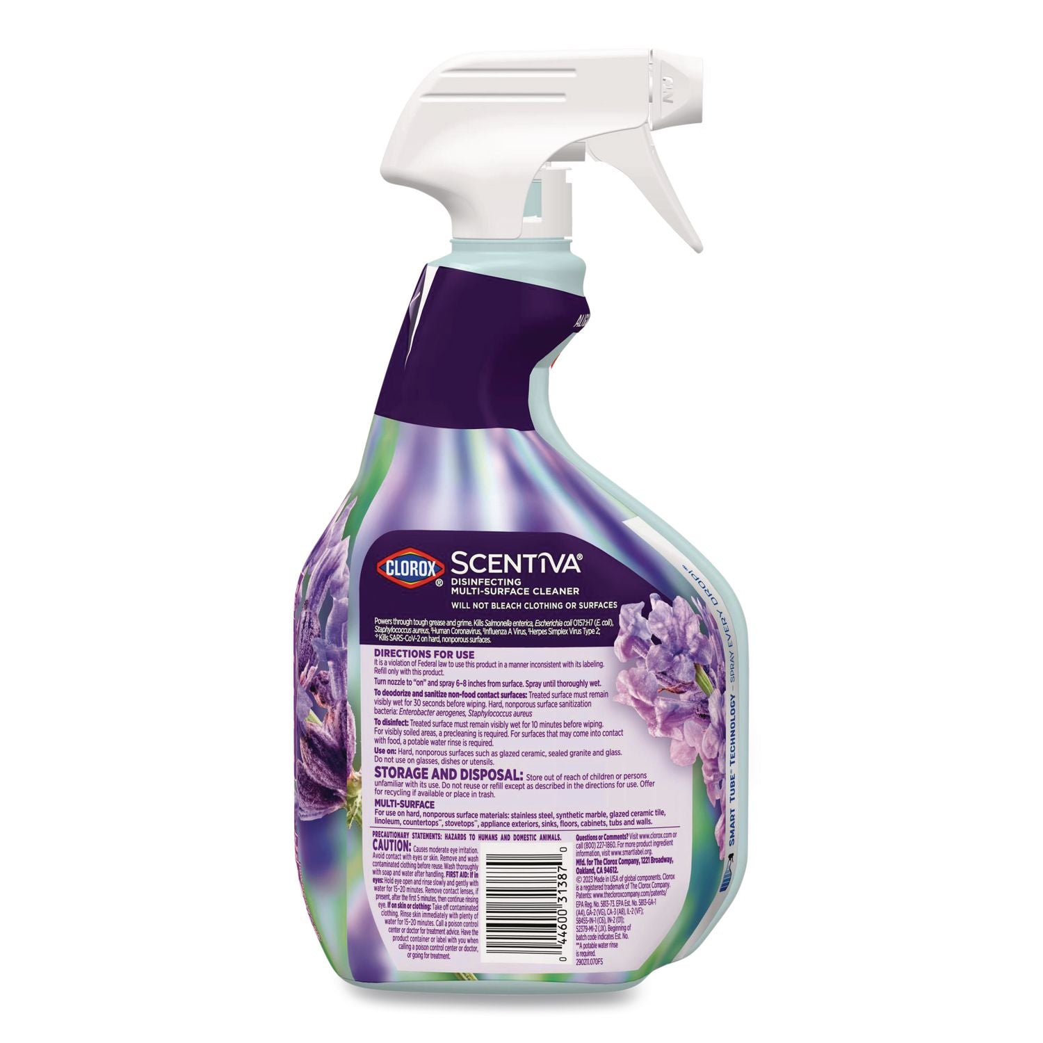 Scentiva Multi Surface Cleaner, Tuscan Lavender and Jasmine, 32 oz, 9/Carton