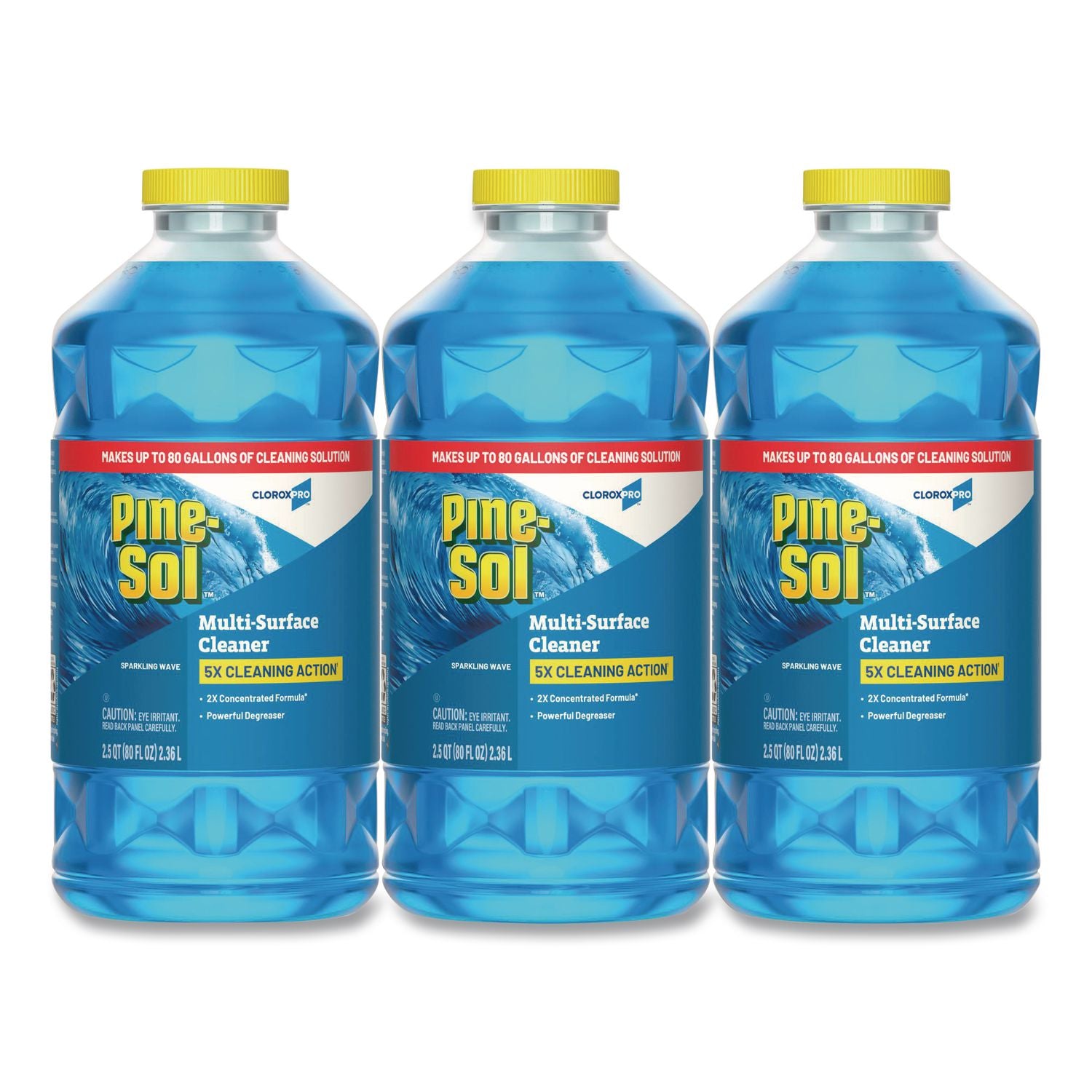 CloroxPro Multi-Surface Cleaner Concentrated, Sparkling Wave Scent, 80 oz Bottle