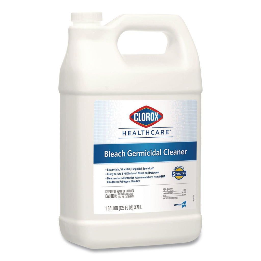 Bleach Germicidal Cleaner, 128 oz Refill Bottle, 4/Carton