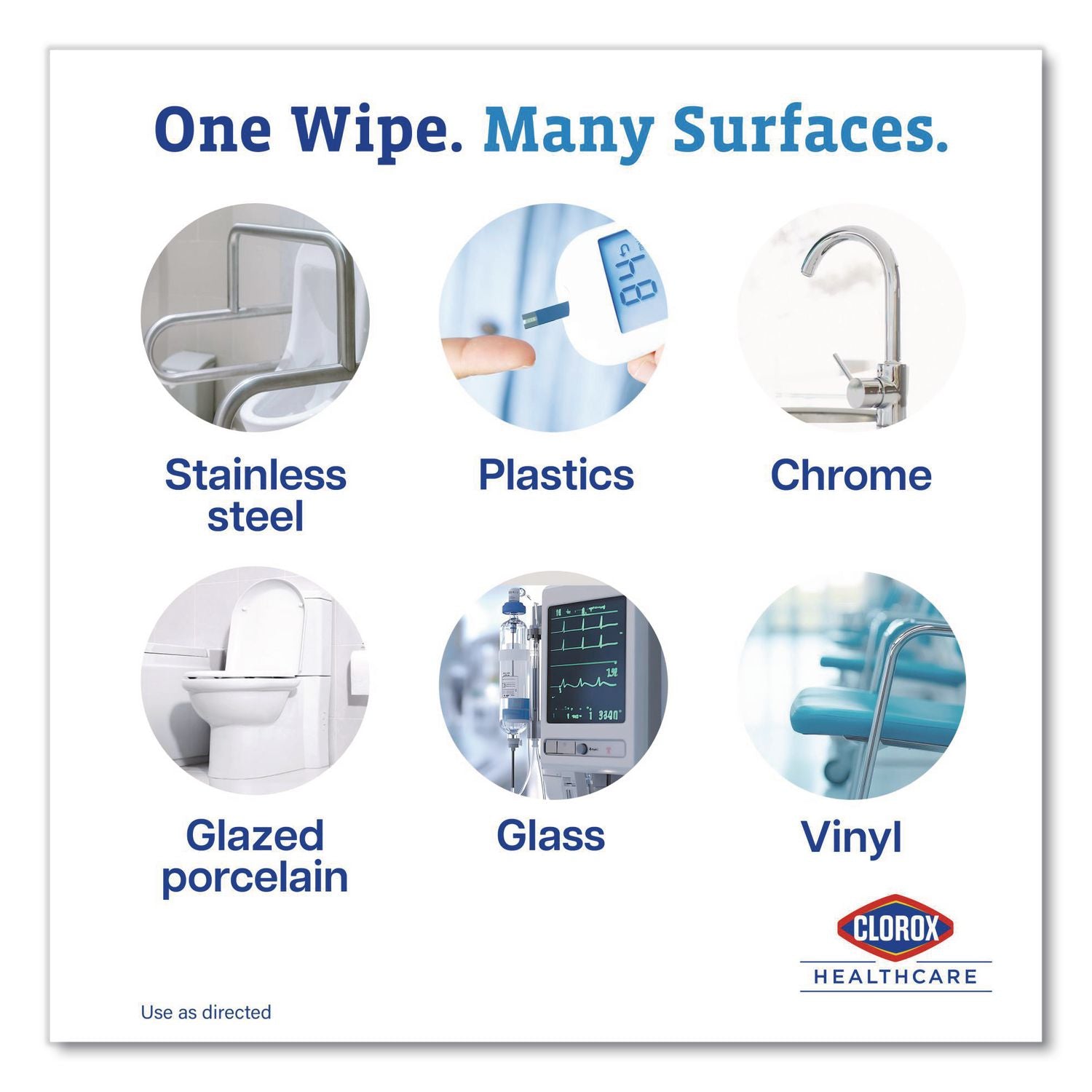 Dispatch Cleaner Disinfectant Towels, 1-Ply, 6.75 x 8, Unscented, White, 150/Canister, 8 Canisters/Carton