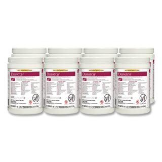 Dispatch Cleaner Disinfectant Towels, 1-Ply, 6.75 x 8, Unscented, White, 150/Canister, 8 Canisters/Carton