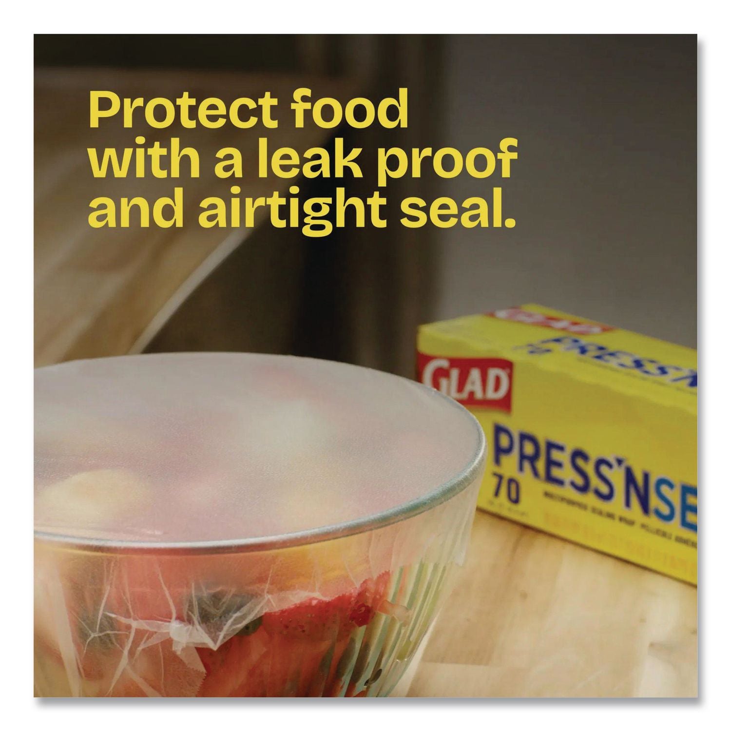 Press'n Seal Food Plastic Wrap, 70 Square Foot Roll, 12 Rolls/Carton