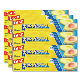 Press'n Seal Food Plastic Wrap, 70 Square Foot Roll, 12 Rolls/Carton