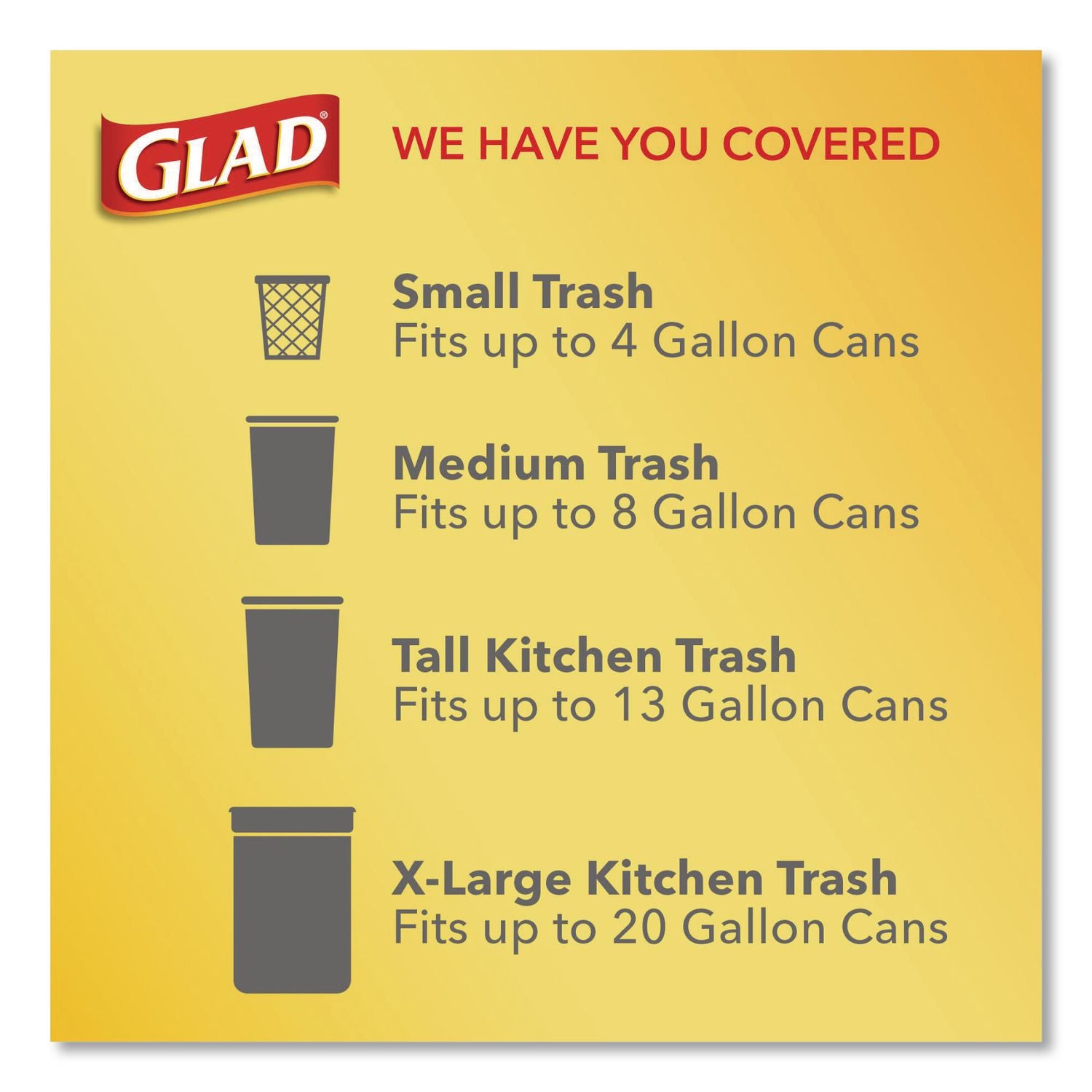 OdorShield Quick-Tie Small Trash Bags, 4 gal, 0.5 mil, 8" x 18", White, 26 Bags/Box, 6 Boxes/Carton
