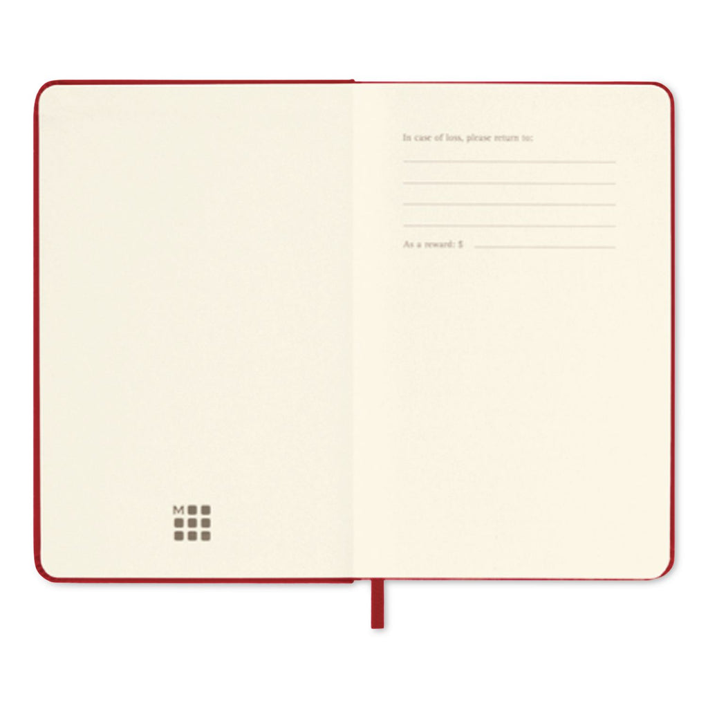 Hard Cover Notebook, 1-Subject, Narrow Rule, Red Cover, (192) 5.5 x 3.5 Sheets