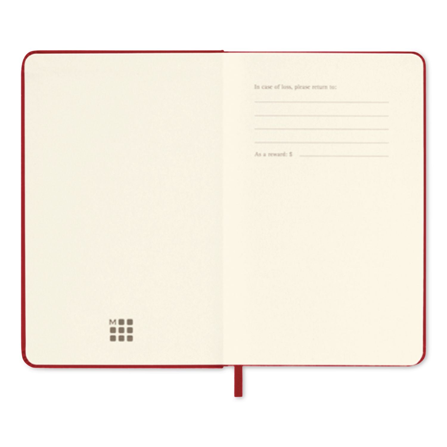 Hard Cover Notebook, 1-Subject, Narrow Rule, Red Cover, (192) 5.5 x 3.5 Sheets
