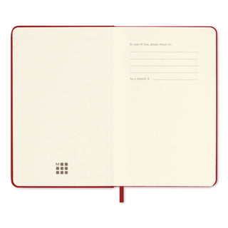 Hard Cover Notebook, 1-Subject, Narrow Rule, Red Cover, (192) 5.5 x 3.5 Sheets