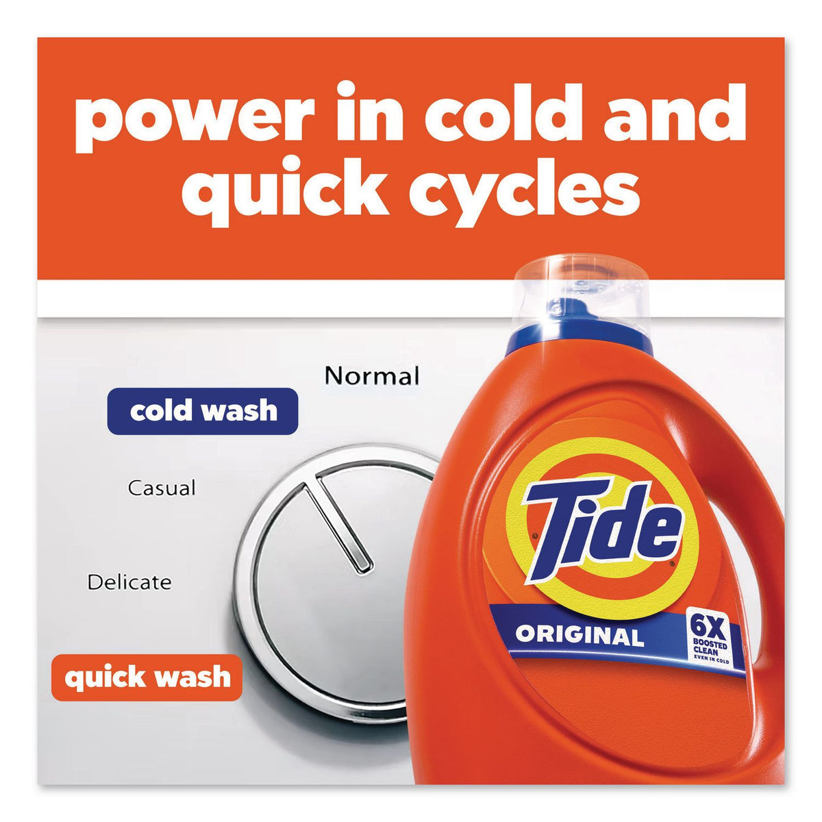 Liquid Tide Laundry Detergent, 32 Loads, 42 oz Bottle, 6/Carton