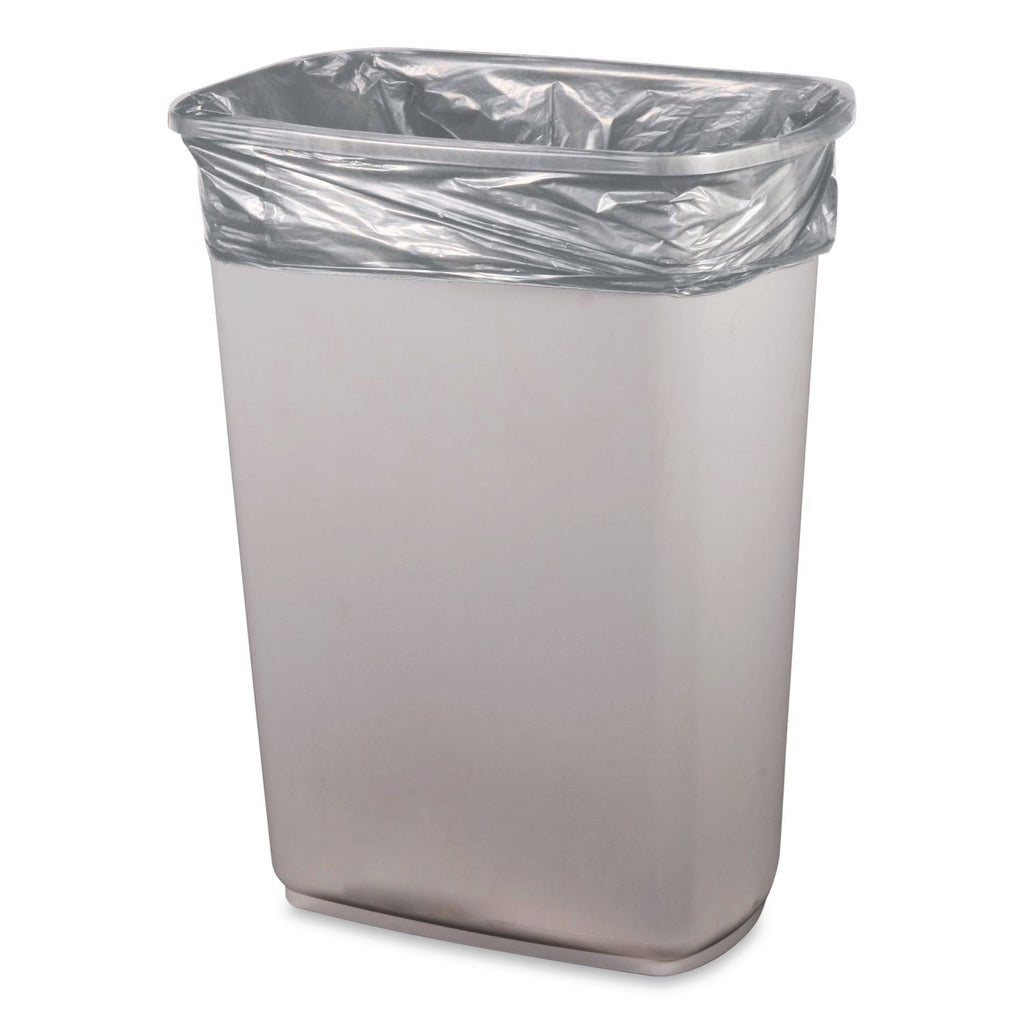 Right Sack Can Liners, 56 gal, 40.64 mic, 44" x 55", Gray, 100/Carton