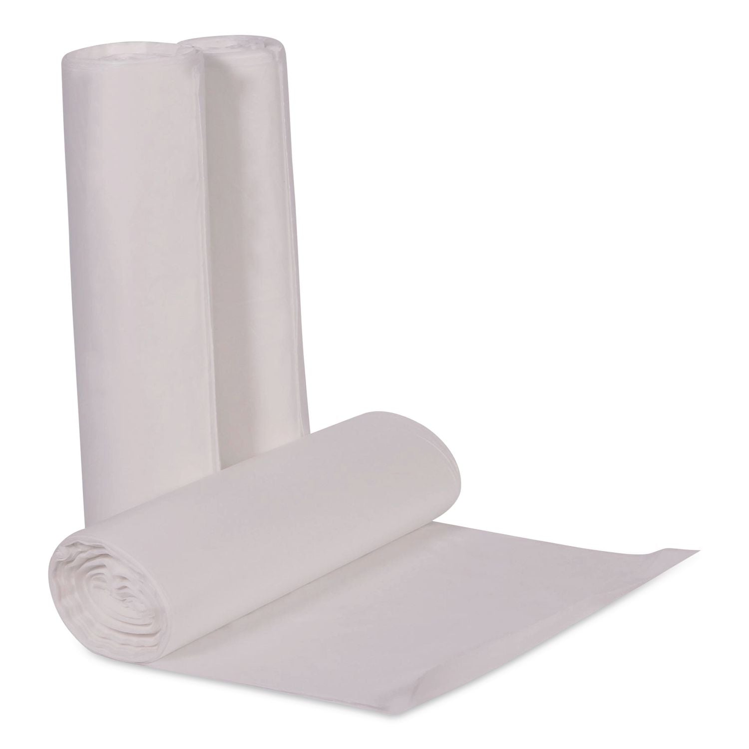 High-Density Waste Can Liners, 45 gal, 14 mic, 40" x 48", Natural, 250/Carton