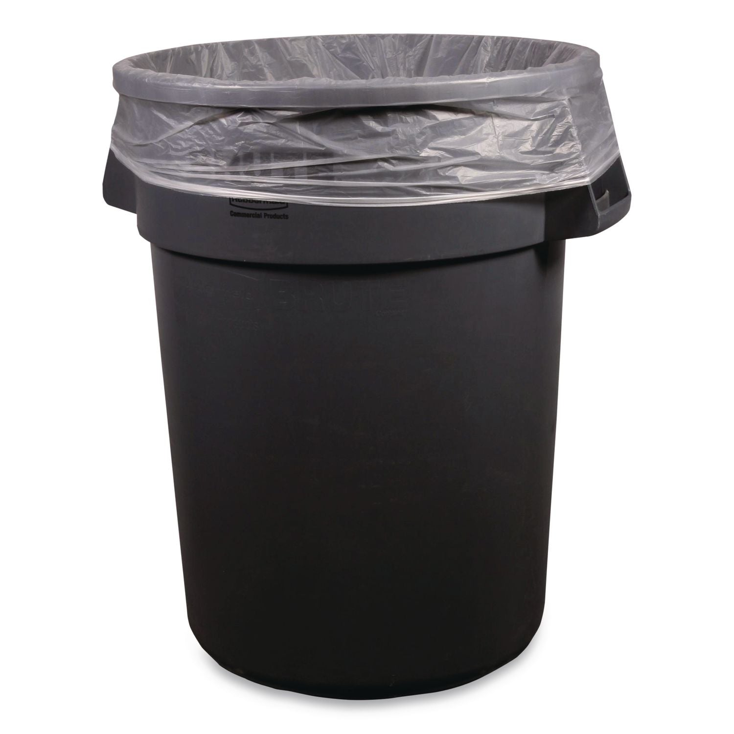 High-Density Waste Can Liners, 45 gal, 14 mic, 40" x 48", Natural, 250/Carton