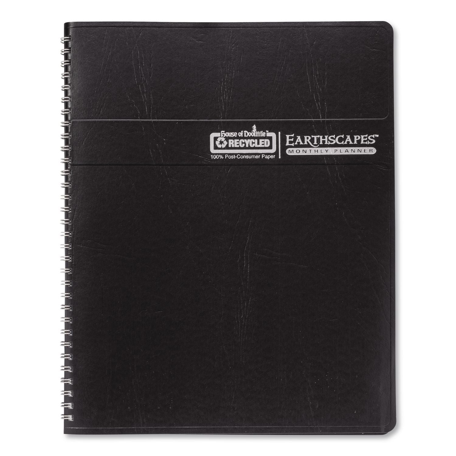 Earthscapes Recycled Weekly/Monthly Appointment Book, Landscape Photos, 11 x 8.5, Black Soft Cover, 12-Month (Jan-Dec): 2024