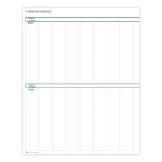 Recycled Lesson Plan Book, Weekly, Two-Page Spread (Eight Classes), 11 x 8.5, Blue Cover
