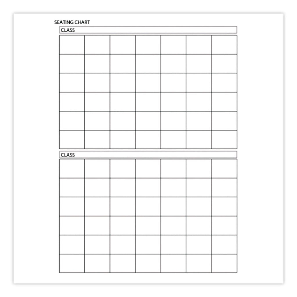 Recycled Class Record Book, 9-10 Week Term: Two-Page Spread (35 Students), Two-Page Spread (8 Classes), 11 x 8.5, Blue Cover