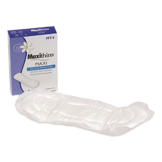 Maxithins Vended Sanitary Napkins #4, Maxi, 250 Individually Boxed Napkins/Carton