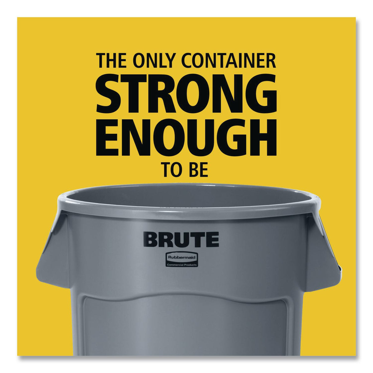 Rubbermaid Commercial Vented Brute 10-gallon Container - 10 gal Capacity - Round - UV Resistant, Vented, Fade Resistant, Crack Resistant, Crush Resistant, Warp Resistant, Reinforced Base, Durable, Tear Resistant, Damage Resistant, Contoured Base Hand
