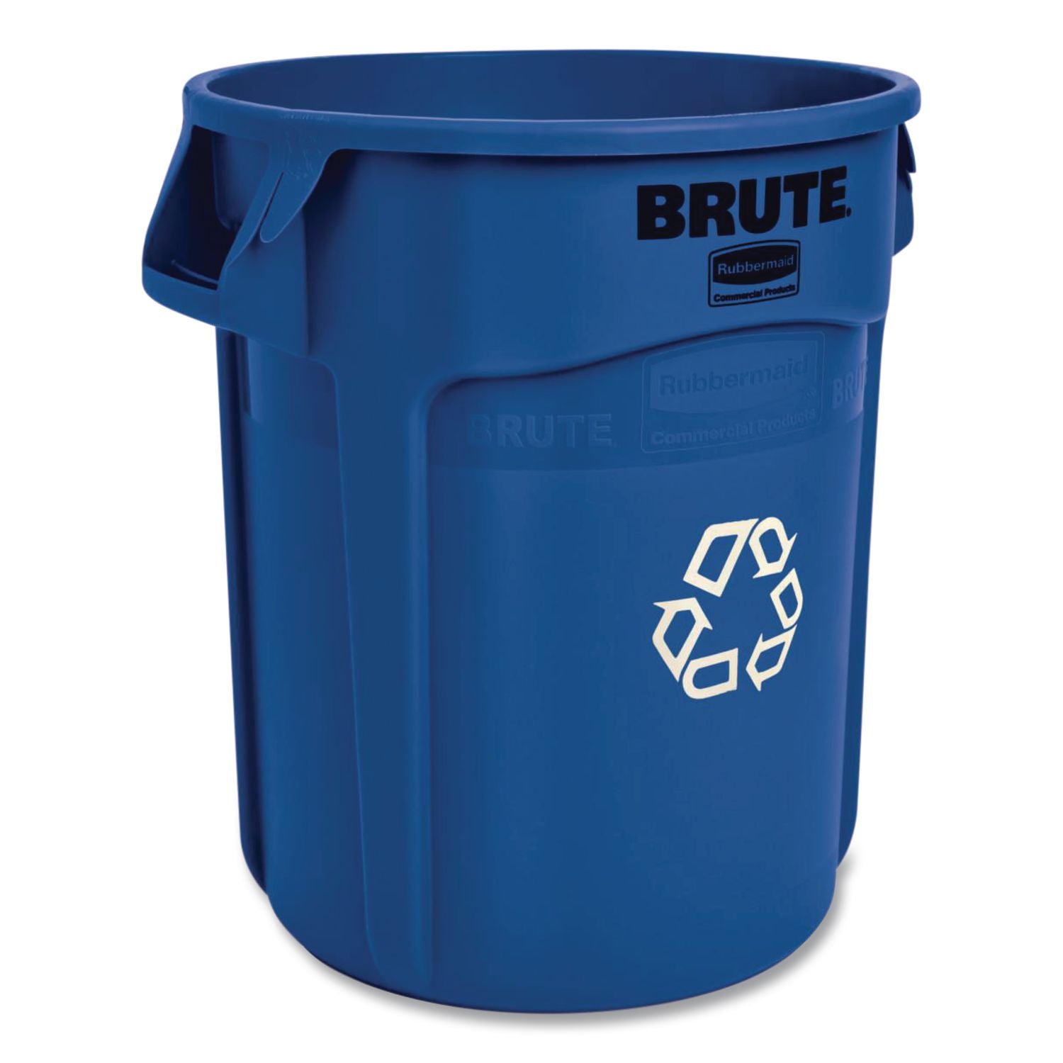 Rubbermaid Commercial Brute 20-Gallon Vented Recycling Container - 20 gal Capacity - Fade Resistant, Durable, Reinforced, UV Coated, Damage Resistant, Warp Resistant, Crack Resistant, Heavy Duty, Handle, Reinforced, Tear Resistant - 22.9" Height x 19