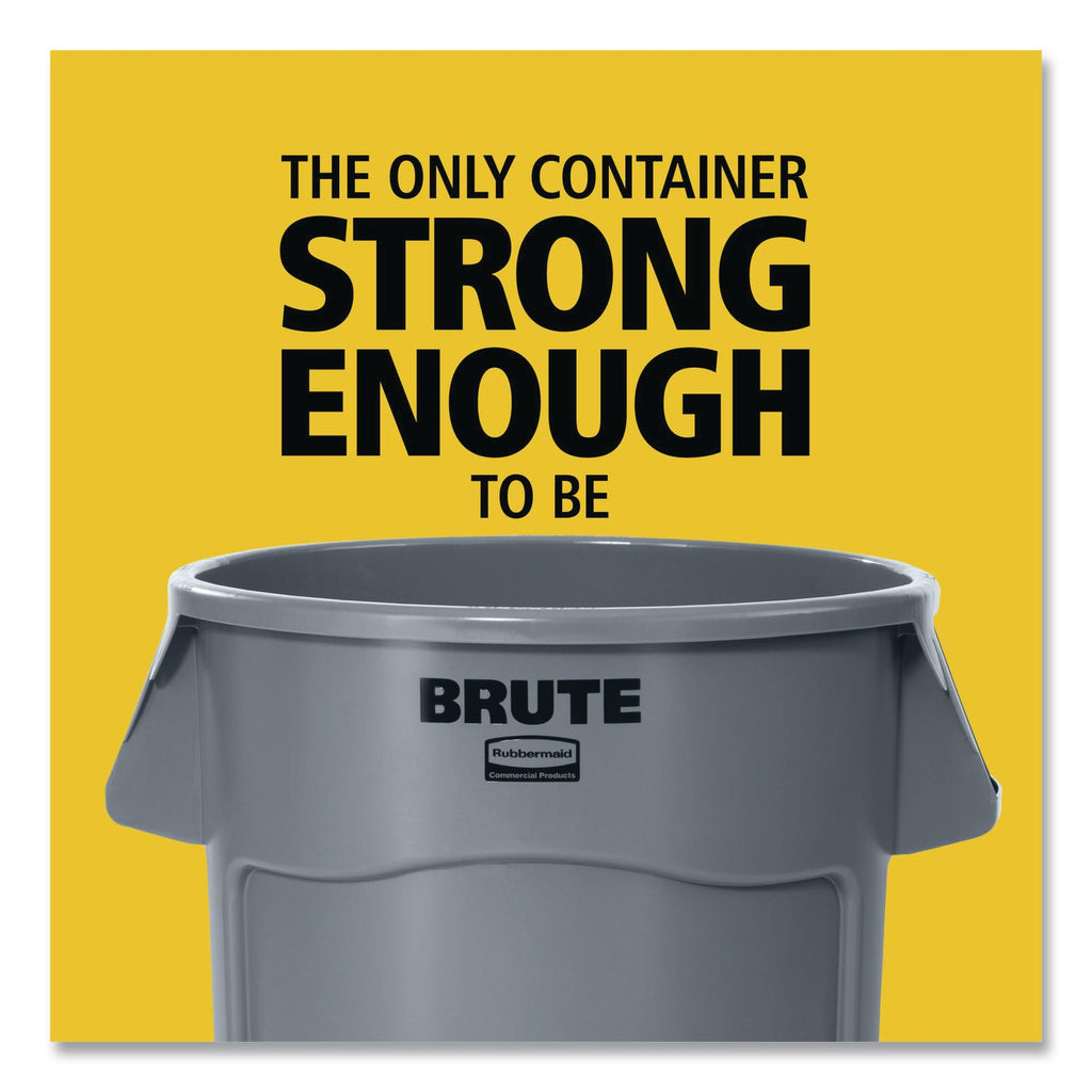 Rubbermaid Commercial Brute 20-Gallon Vented Recycling Container - 20 gal Capacity - Fade Resistant, Durable, Reinforced, UV Coated, Damage Resistant, Warp Resistant, Crack Resistant, Heavy Duty, Handle, Reinforced, Tear Resistant - 22.9" Height x 19