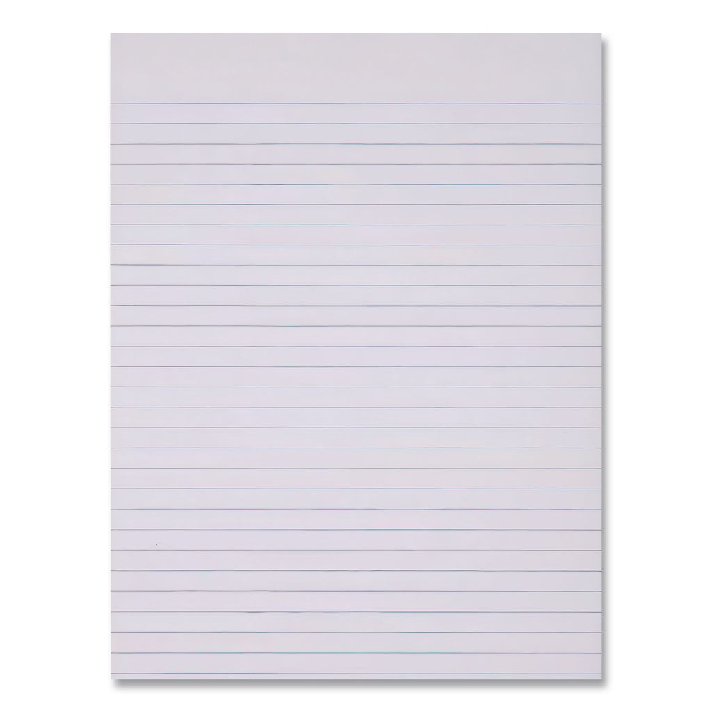 Glue Top Pads, Wide/Legal Rule, 50 White 8.5 x 11 Sheets, Dozen