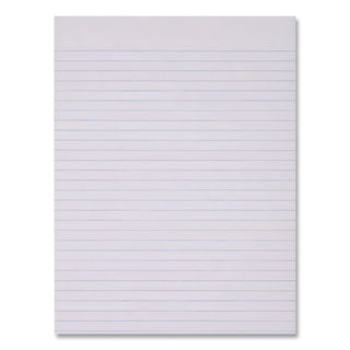 Glue Top Pads, Wide/Legal Rule, 50 White 8.5 x 11 Sheets, Dozen