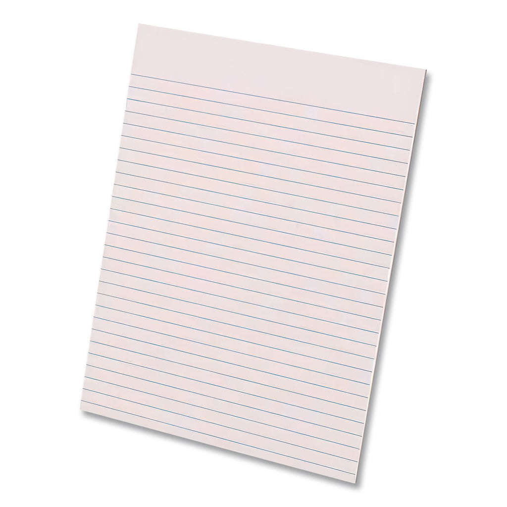 Glue Top Pads, Wide/Legal Rule, 50 White 8.5 x 11 Sheets, Dozen