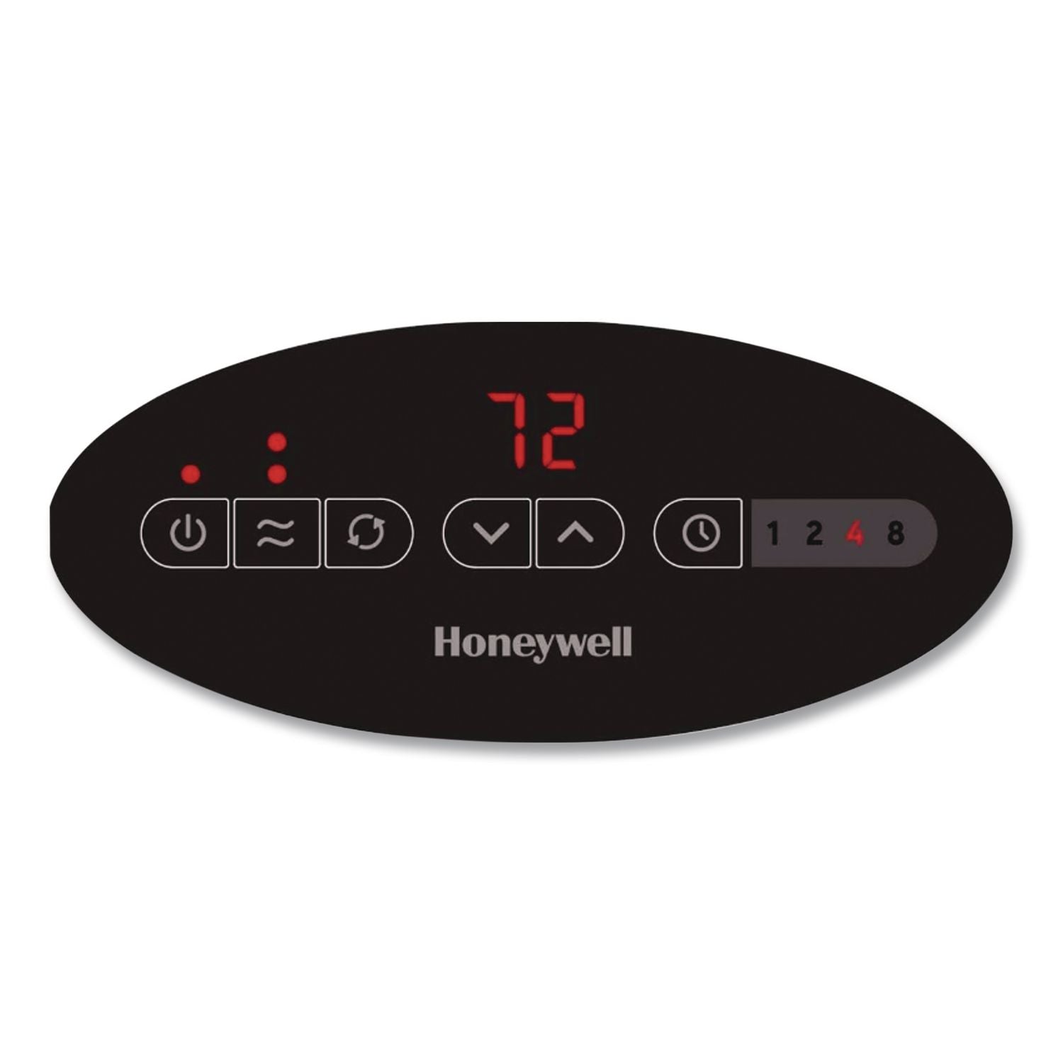 Digital Ceramic Mini Tower Heater, 1,500 W, 10 x 7.63 x 14, Black