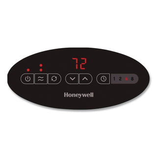 Digital Ceramic Mini Tower Heater, 1,500 W, 10 x 7.63 x 14, Black