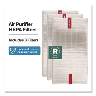Allergen Remover Replacement HEPA Filters, 6.75 x 10.3, 3/Pack