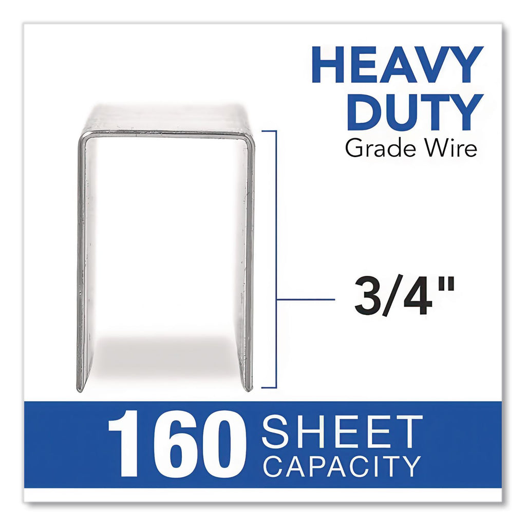 S.F. 13 Heavy-Duty Staples, 0.75" Leg, 0.5" Crown, Steel, 1,000/Box