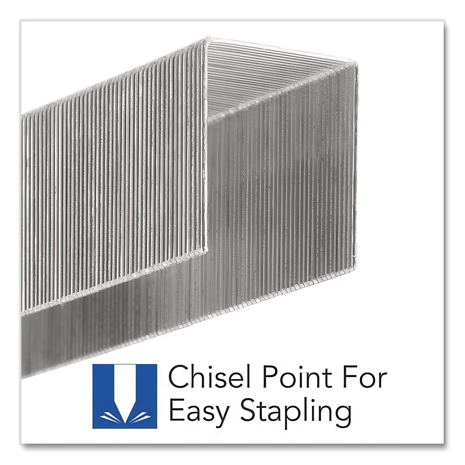 S.F. 13 Heavy-Duty Staples, 0.75" Leg, 0.5" Crown, Steel, 1,000/Box