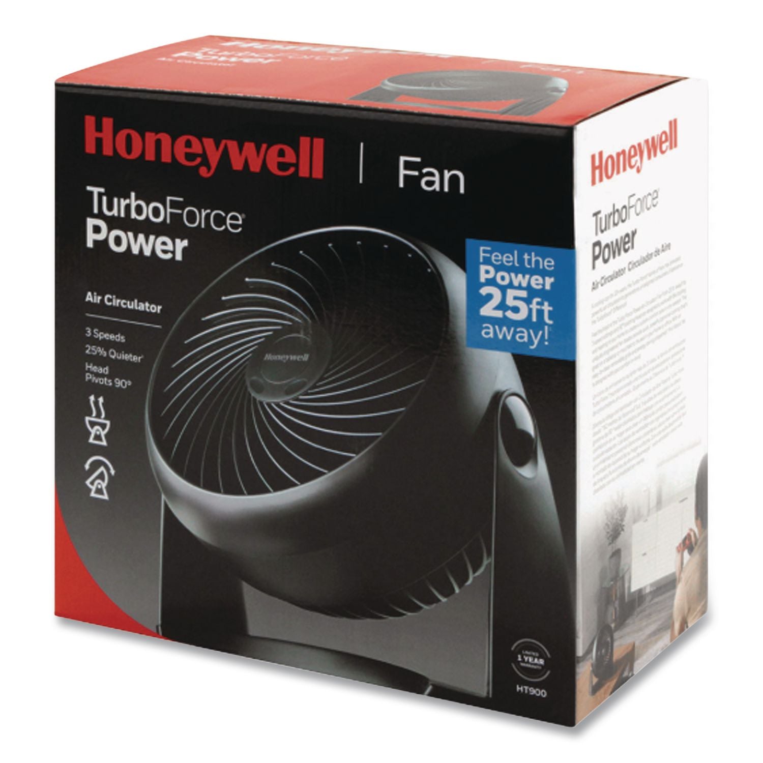 Super Turbo Three-Speed High-Performance Fan, Black