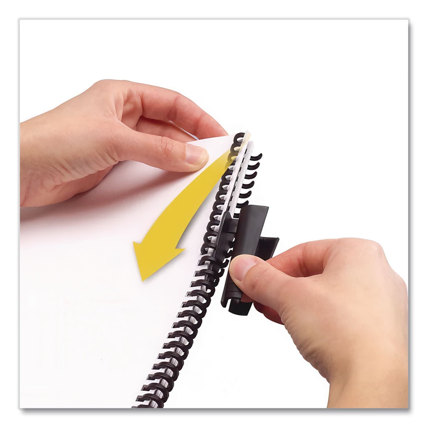 ProClick Easy Edit Spines, 1/2" Diameter, 85 Sheet Capacity, Black, 25/Pack