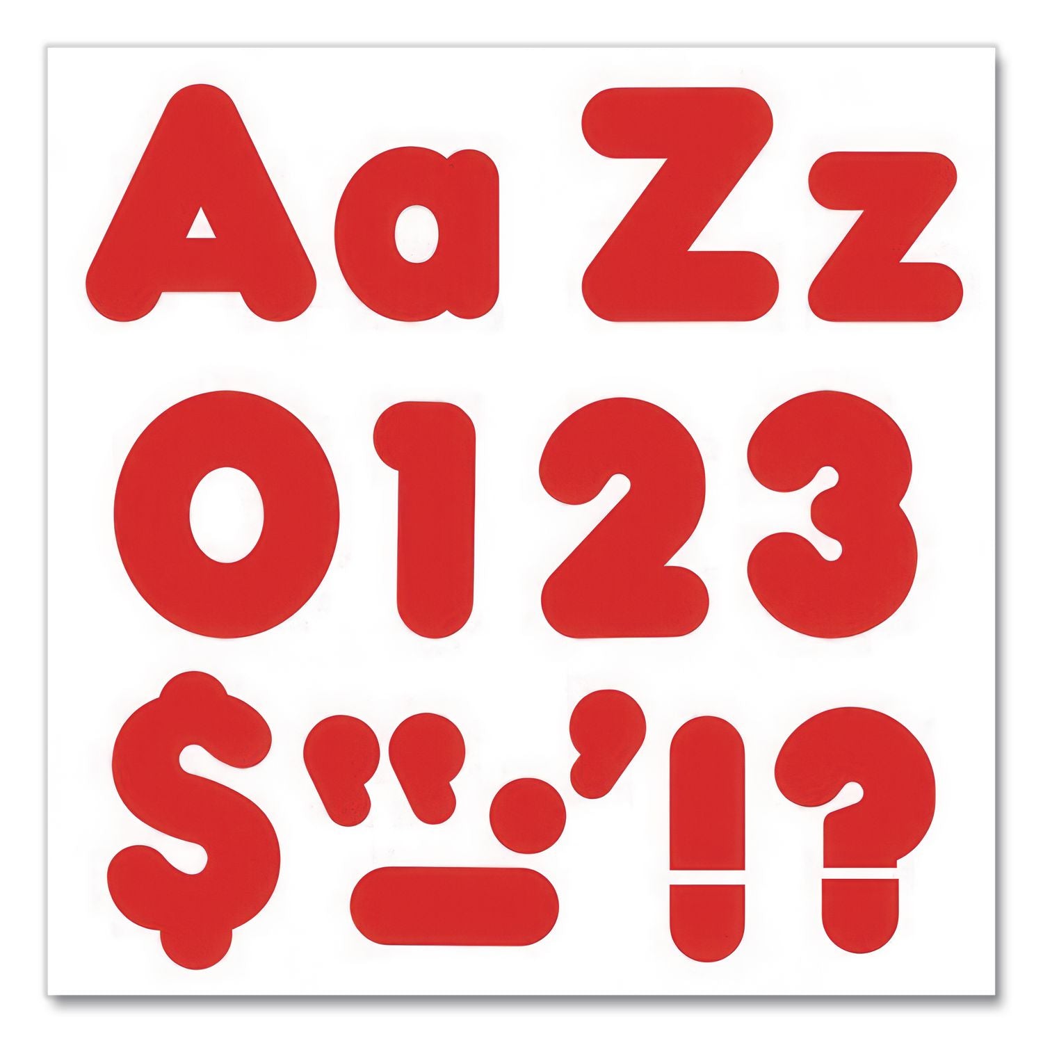 Ready Letters Casual Combo Set, Red, 4"h, 182/Set