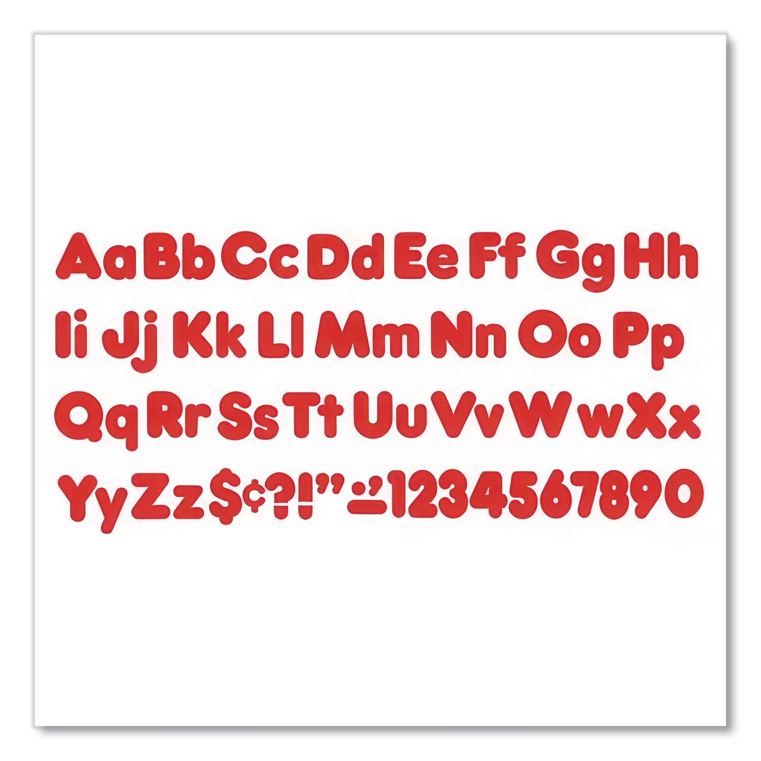 Ready Letters Casual Combo Set, Red, 4"h, 182/Set