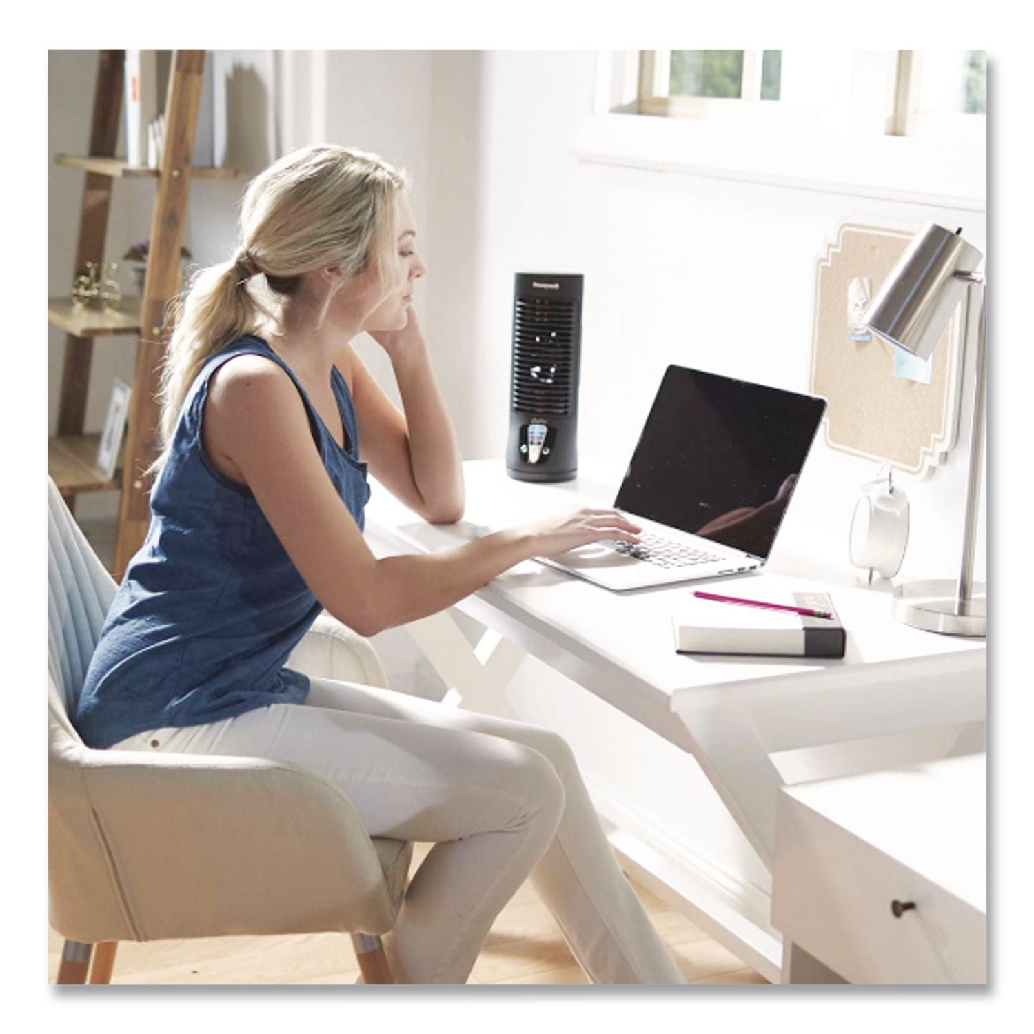 QuietSet Personal Table Fan, Black