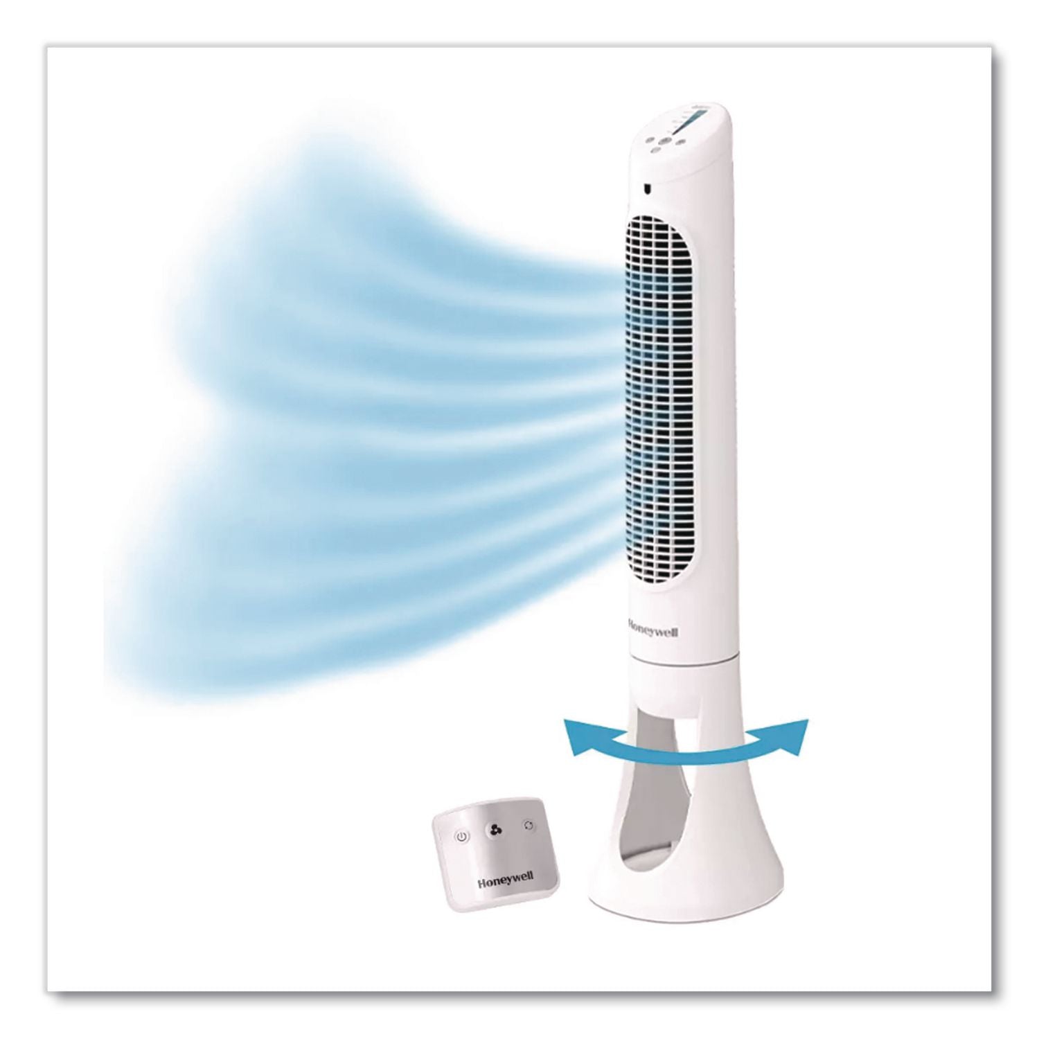 QuietSet Whole Room Tower Fan, White, 5 Speed