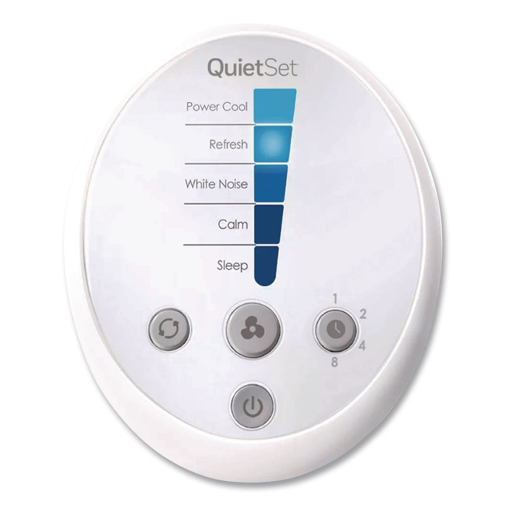 QuietSet Whole Room Tower Fan, White, 5 Speed