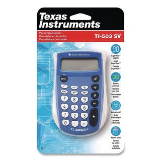 TI-503SV Pocket Calculator, 8-Digit LCD